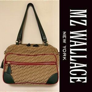 Limited edition MZ Wallace original Crosby Ivy logo jacquard bag size medium